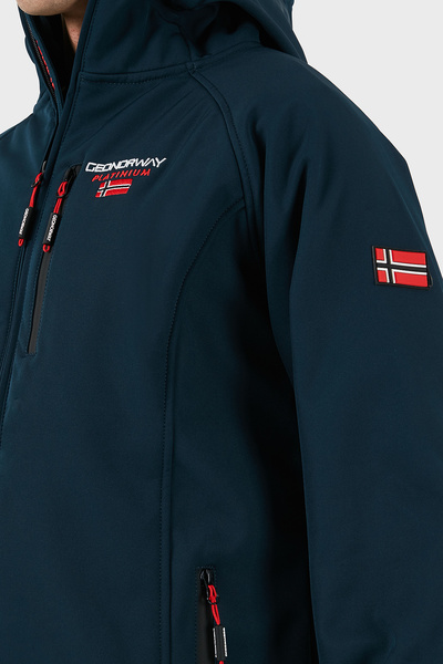 Norway Geographical Regular Fit Logolu ψηλός λαιμός με κουκούλα Παλτό Ανδρικό ΠΑΛΤΟ TAKITO