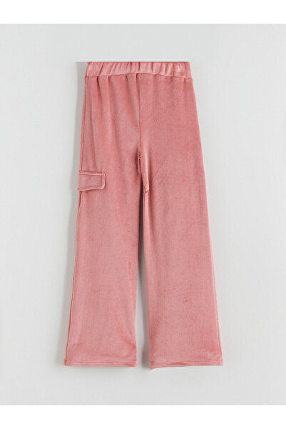 LC Waikiki Velvet Girl's Sweatpants with Elastic Waist