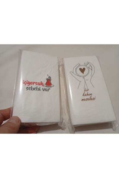 ART HEDİYE Konuşan Peçeteler 20 Adet Bir Kahve Meselesi 20 Adet İçiyorsak Seb...