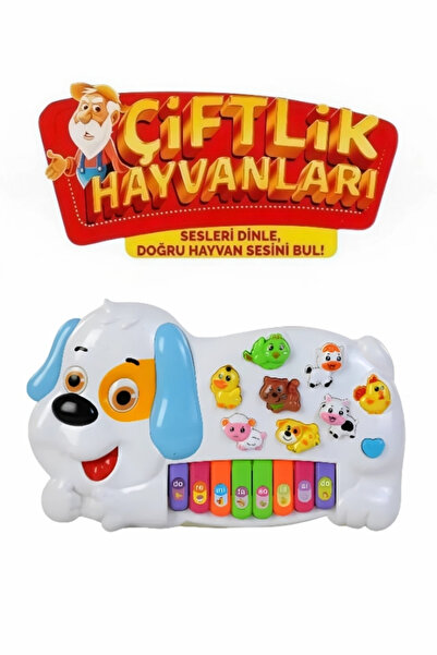 Magicway Türkçe Konuşan Çiftlik Hayvan Sesli Müzikli Eğitici Pilli Piyano Ren...