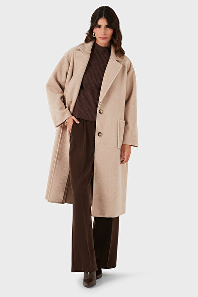Via Dante Дълго палто с двойно закопчаване и свободна кройка ПАЛТО 68821012