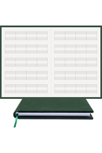 BİDEFTER Piano Notebook (No Key) 100% Handmade, Hand Stitched – 2026 Collection – Viscose Fabric Bound – A/4