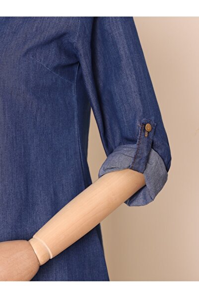 MissRunin Colorful Denim Tunic