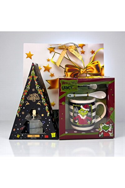 velve Christmas Delight package, with room freshener and ceramic mug, saucer and teaspoon set