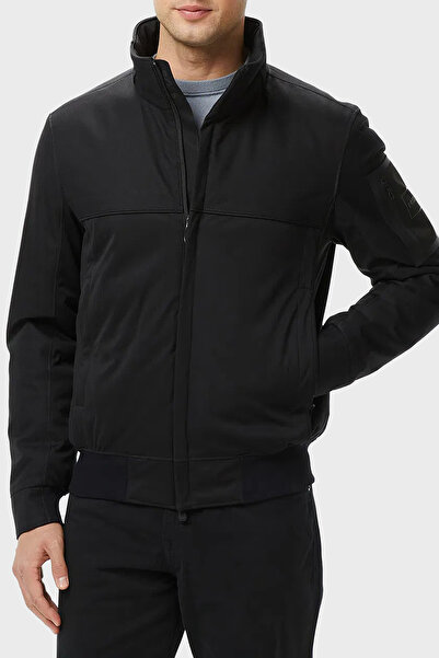 BOSS Regular Fit Dik Yaka Fermuarlı Logolu Mont Erkek MONT 50547739 001