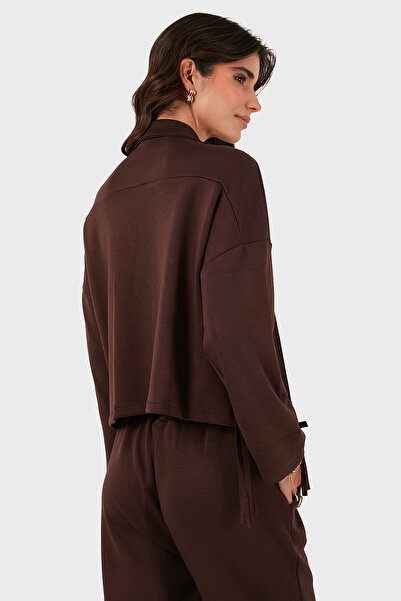 Via Dante Μπουφάν με φούντες με γιακά Regular Fit διπλό πέτο JACKET 68821795