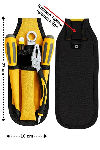 Satış Diyarı Waist Type Hardware Bag, Cloth Tool Bag, Tool Bag, with Belt Clip, for Craftsmen and Technicians
