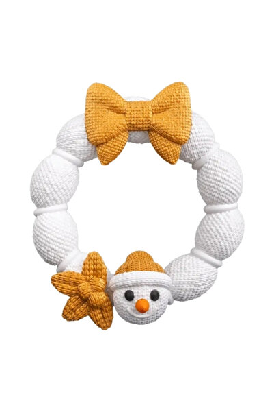 3dprototürk New Year Special - 21 cm Knitted Snowman Door Ornament - New Year...