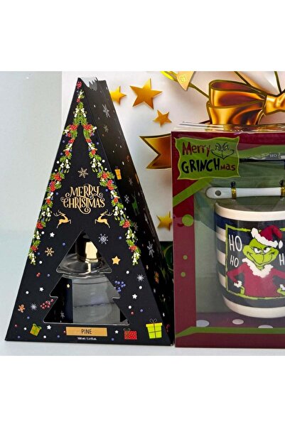 velve Christmas Delight package, with room freshener and ceramic mug, saucer and teaspoon set