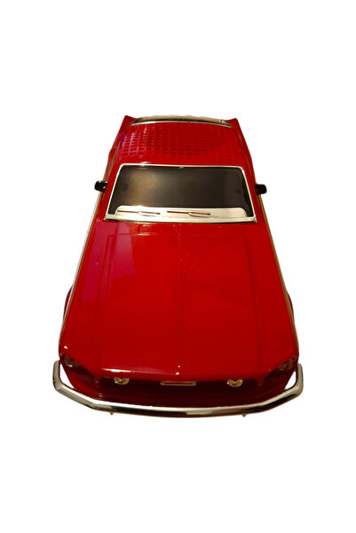 Vision XXI Masina Ford Mustang 1967 Fastback, Cu RadioFM, Boxa 10W,Cablu USB,Bluetooth Wireless, 25 cm, rosie