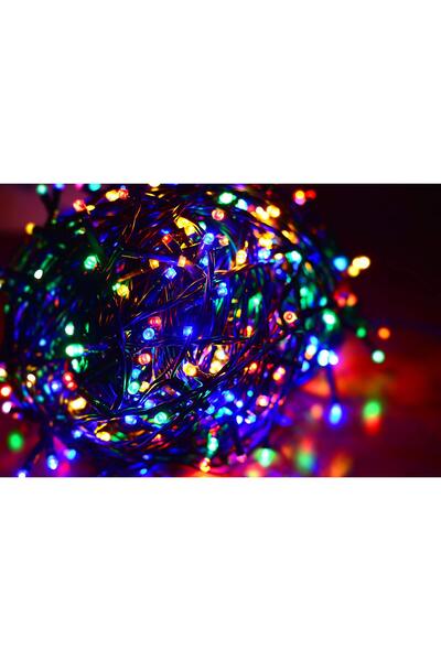 Merry Christmas LED Christmas tree light installation, 16 m, 200 LEDs, blue, indoor, 8 games