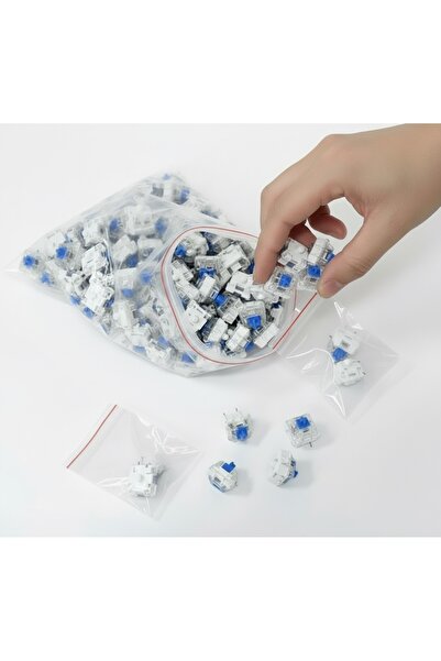 RENKLİ SOKAK Mavi Mekanik Klavye Blue Switch Klik Sesli 10 Adet