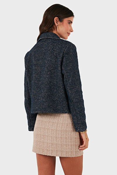 Via Dante Βαμβακερό πουκάμισο με κανονική εφαρμογή με γιακά μπουφάν JACKET 268755199W