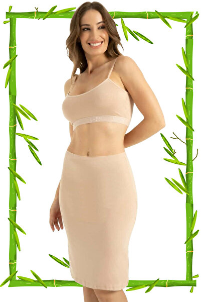 HRN Textile Μίντι φούστα από μπαμπού (Q-En 300)