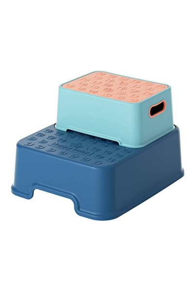 Arabest Toddler Step Stool, 2 Step Stool with Anti-Slip Surface & Base