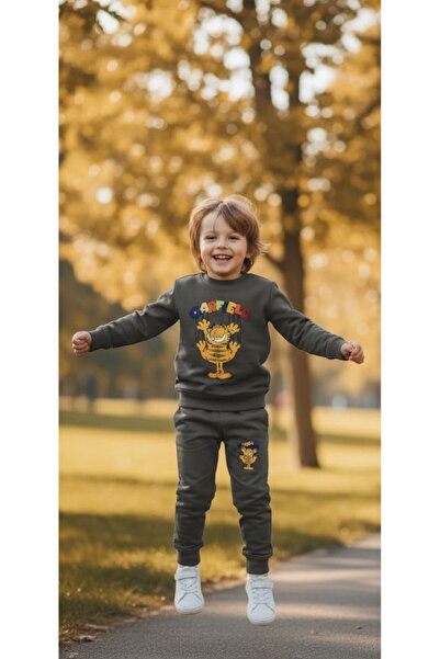 KOKOŞ BEBEK Carfield Boys' Tracksuit Set - Age 2/8 - 31558