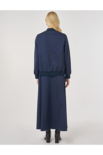 KYR Hotfix Printed Cotton Skirt Suit Dark Claret Red