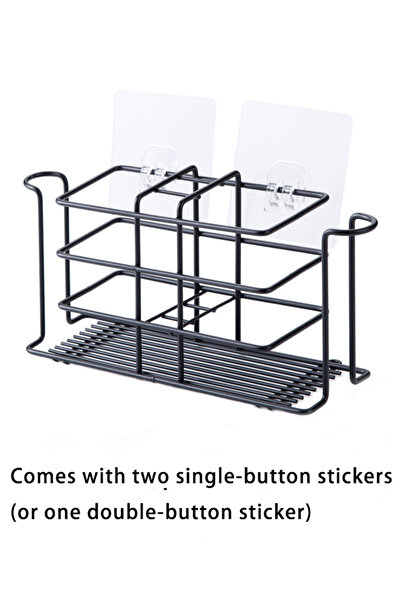 X SPRING Bathroom Toothbrush Holder - Drill-Free Wall-Mounted Toothbrush Storage Organizer