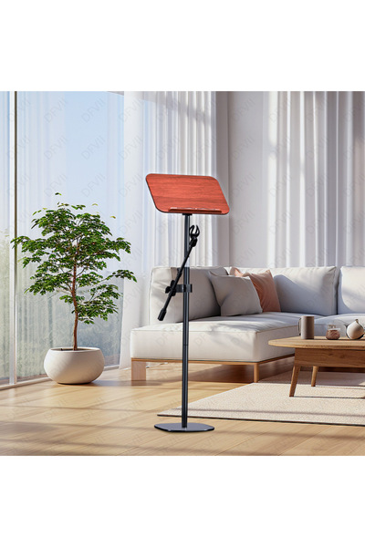 Shangxing Adjustable reading stand, foldable stand with clip, 1.3-meter high lectern