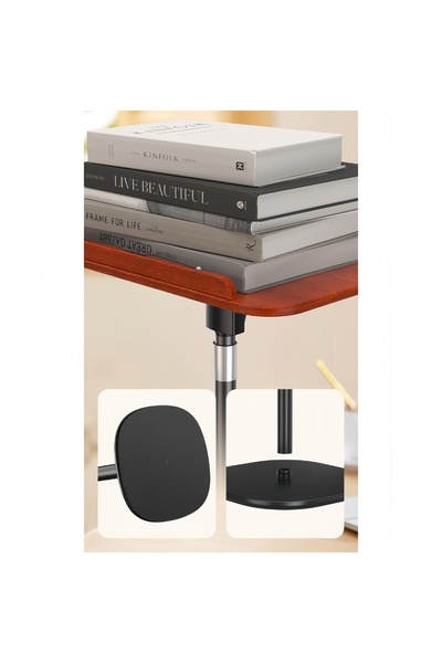 Shangxing Adjustable reading stand, foldable stand with clip, 1.3-meter high lectern