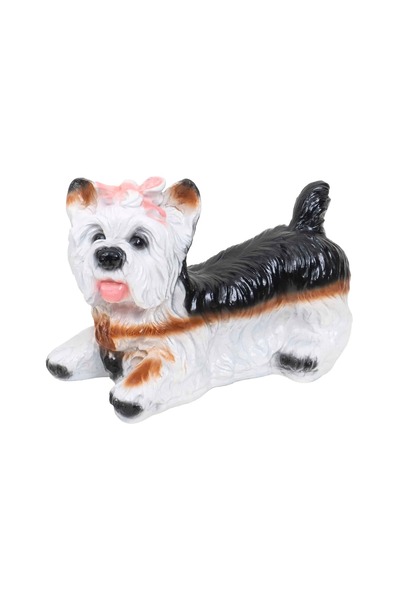 Z-Tools Decorațiune de grădină, ceramică, model cățeluș, înălțime 24cm, lungi...