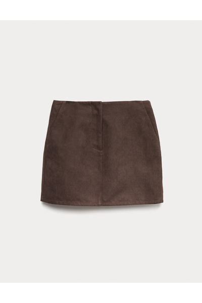 Marks & Spencer Süet Mini Etek