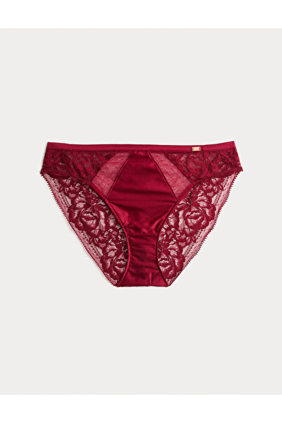 Marks & Spencer Dantel Detaylı İpek High Leg Külot