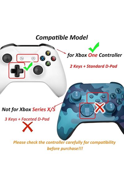 eWINNER 4 PCS Battery Back Cover for Xbox One/One S/One X Controller (White)