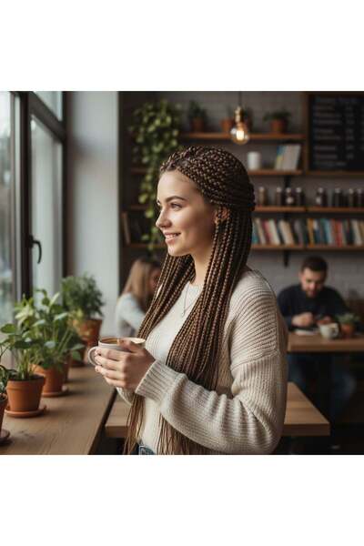 Seçkin Trend شعر صناعي للتضفير الأفريقي والراستا / أوبورن متوسط