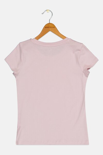 Puma Kids Girl Sportswear Fit Short Sleeve Outdoor T-Shirt, Pink