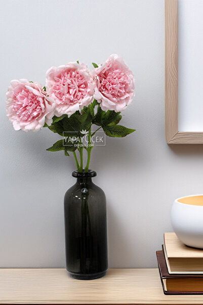 Yapay Çiçek Deposu Yapay Islak Açmış Premium Şakayık Dalı 58 cm Pembe