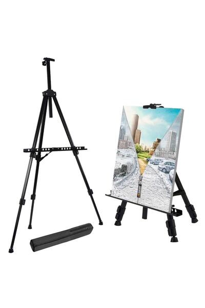 Pictorul Fericit Șevalet din aluminiu pictură - metalic, ajustabil, 52-165 cm, Pictorul Fericit®