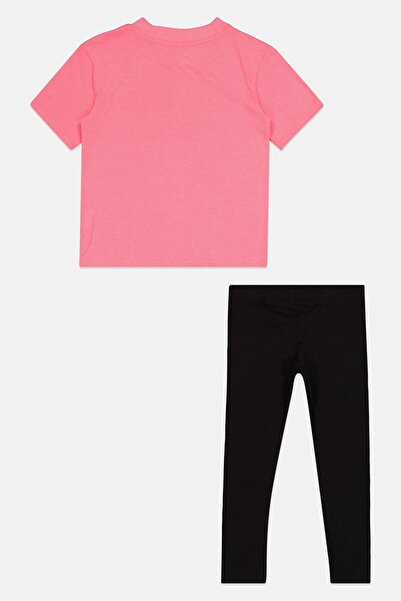 Puma Kids Girl 2 Pieces Brand Logo Top And Leggings Set, Multicolor