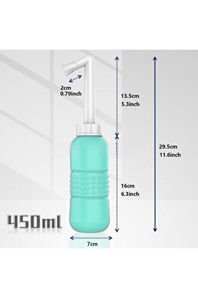 Generic 2 Pcs Premium Portable Shattaf Bidet,450ml Portable Bidet with Retractable Nozzle(Green+Pink)