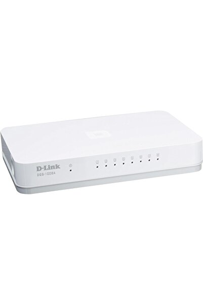 D-Link DGS-1008A 8-Port Gigabit Easy Desktop Switch (White)
