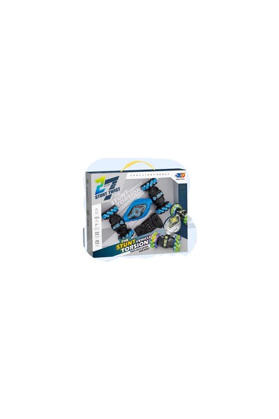 Toysea 4WD Twist Stunt RC Car with Light-Up Wheels, 2.4GHz Transforming Vehicle with 360° Spin Control