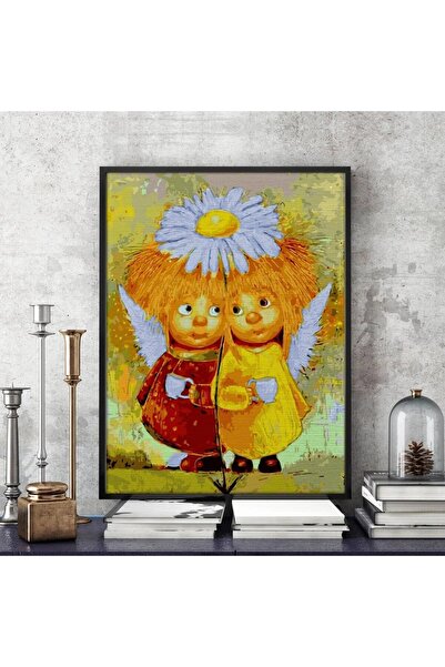 Pictorul Fericit Daisy Angels - Pictură pe numere