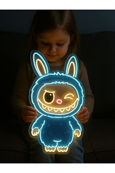 KAMER NEON LED IŞIKLI POP ART LABUBU