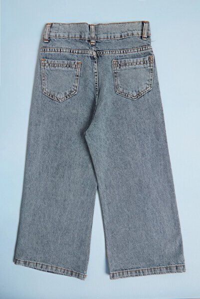 Fulla Moda Star Embroidered Adjustable Waist Girls' Trousers