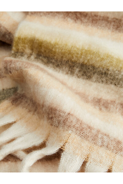 Koton Eșarfă lungă cu dungi cu textura moale