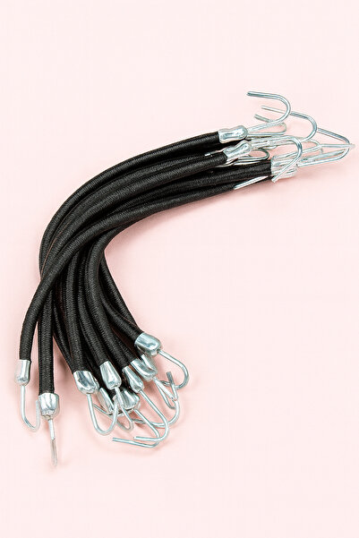 Diloshtrend Design 2’Li Kalın Kancalı Lastik Sağlam Çengelli Lastik (15CM)