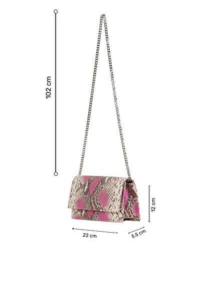 Bueno Shoes Pink Snake Women's Shoulder Bag 01Wbe2607
