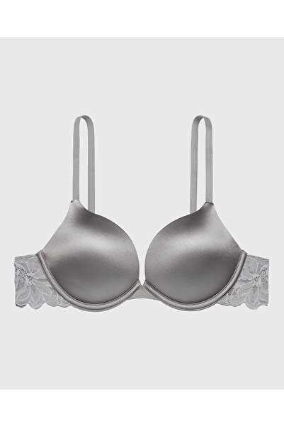 La senza Micro cup push up bra with Reverie Lace Wing in Skyrocket