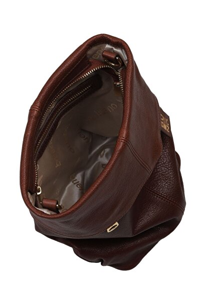 Bueno Shoes Brown Light Npl Leather Women's Crossbody Bag 01Wbe2604