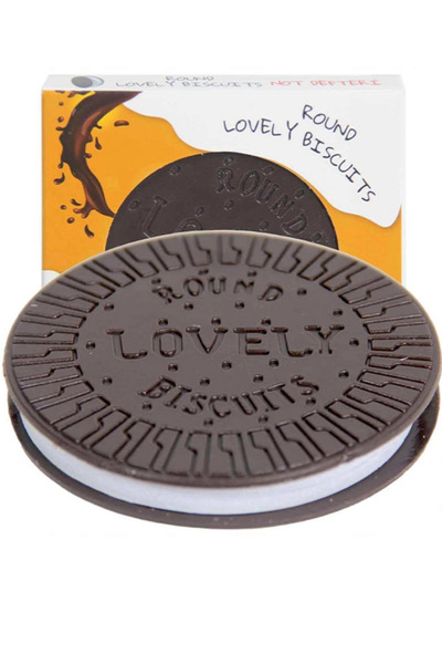 vattara Oreo Cookie Shaped Scented Notebook Round Lovely Biscuits Themed Black and White Chocolate Patterned Agenda