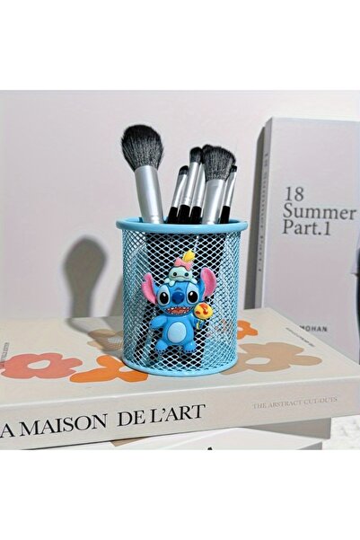 Generic Adorable Stitch Pen Holder, Multifunctional Desk Organizer, Perfect for Pens, Brushes & Small Items