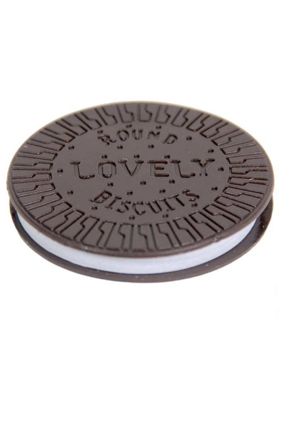 vattara Oreo Cookie Shaped Scented Notebook Round Lovely Biscuits Themed Black and White Chocolate Patterned Agenda