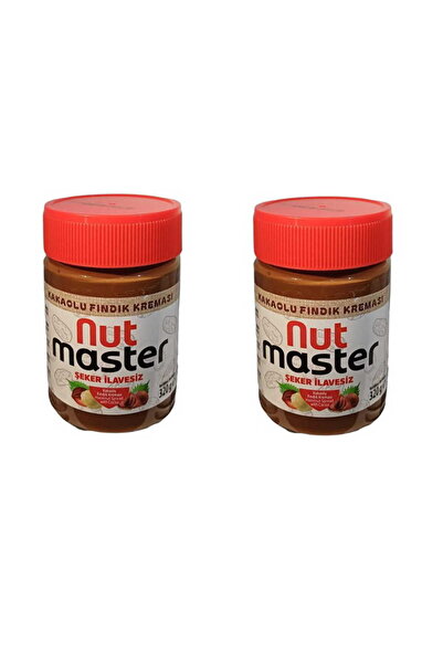 Nut Master Şeker İlavesiz Kakaolu Fındık Kreması 320 gr X 2 Adet