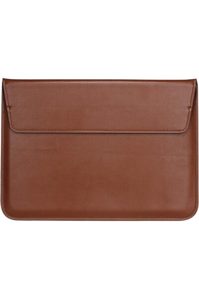eWINNER Ultra-slim Water-Resistant PU Leather 13.3" Laptop Sleeve with Adjustable Stand (Brown)