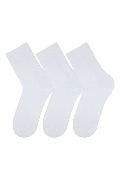 Bross Towel Plain Women's 3-Piece Socket White